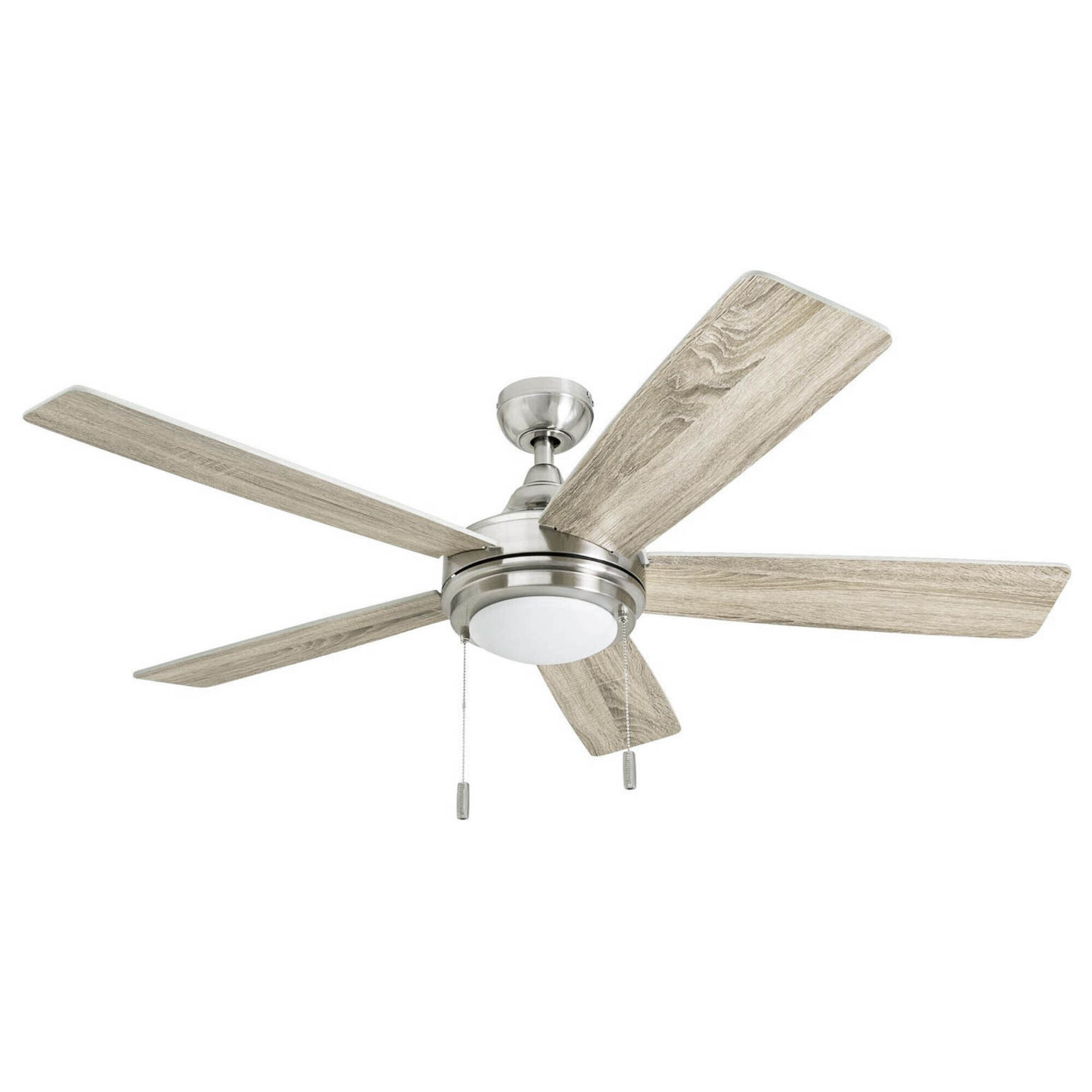 Honeywell, 52in. Ventnor Ceiling Fan, Brushed Nickel, Fan Diameter 52 in, Fan Blade Span 50-54 Air Delivery 3855 cfm, Model# 50606